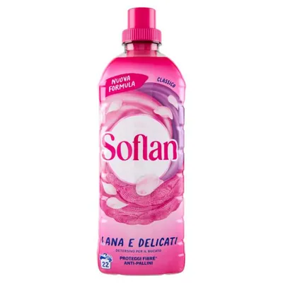 Soflan Жидкое средство для деликатной стирки Rosa Capi Delicati, 900 мл