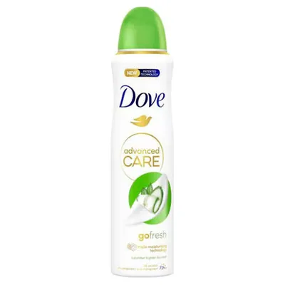 Dove Advanced Care Go Fresh Cucumber & Green Tea spray deodorant, 150 ml
