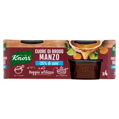 Knorr Cuore Brodo low sodium beef stock cube, 112 g, 4 pcs.
