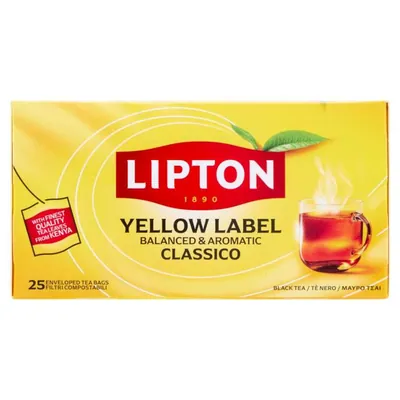 Lipton Black Tea Yellow Label, 25 pcs