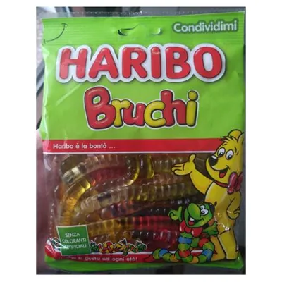 Haribo Bruchi caterpillar gummy candies, 175 g