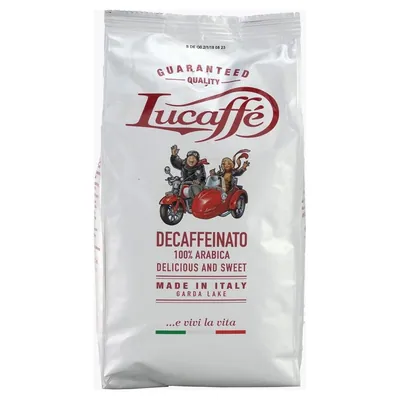 Lucaffé DECAFFEINATO Decaffeinated Coffee Beans, 500 g