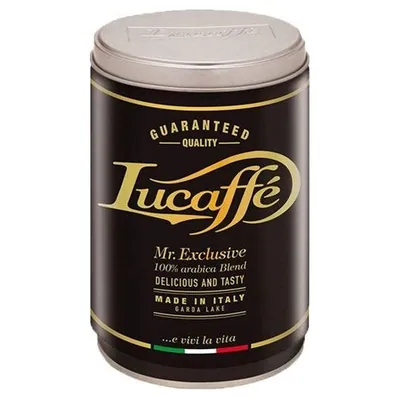 Lucaffé MR. EXCLUSIVE 100% Arabica Coffee Beans in Tin, 250 g