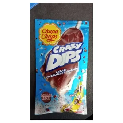 Chupa Chups Crazy Dips Cola candy with dipping powder, 14 g