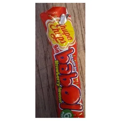Chupa Chups Bubble Gum Strawberry Stick, 27.6 g