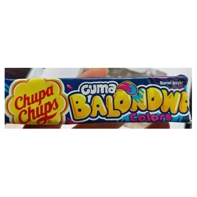 Chupa Chups Bubble Gum Colors Stick, 27.6 g