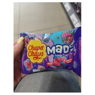 Chupa Chups Crazy Dips berry lollipops with popping powder, 45 g