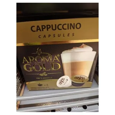 Aroma Gold Cappuccino coffee capsules, 186.4 g
