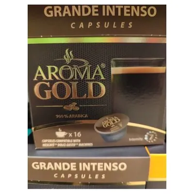 Aroma Gold Grand Intenso coffee capsules, 128 g