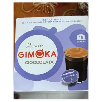 Gimoka горячий шоколад в капсулах Dolce Gusto Cioccolata, 224 г (16 капсул)