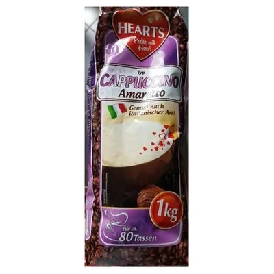 Hearts cappuccino Amaretto, 1 kg