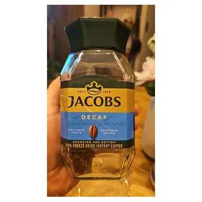 Jacobs Decaf instant coffee, glass jar, 100 g