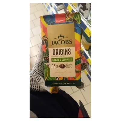 Jacobs Origins Brazil & Colombia ground coffee, 450 g