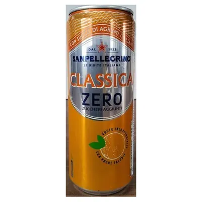 San Pellegrino газированный напиток Aranciata Classica Zero, 330 мл