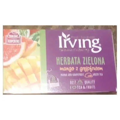 Irving зеленый чай манго и грейпфрут, 20 пак.