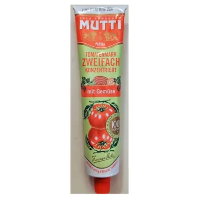 Mutti Doppio Concentrato Verdure tomato paste with vegetables in tube, 130 g