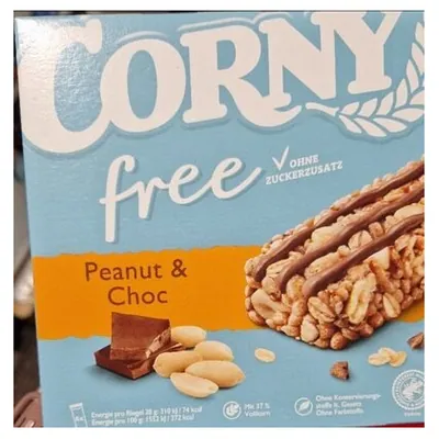 Corny Free мюсли-батончик с арахисом и шоколадом