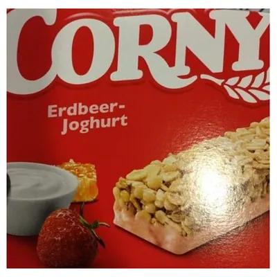 Corny strawberry yogurt cereal bar