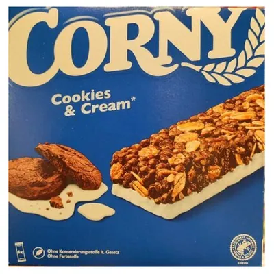 Corny Cookie & Cream cereal bar