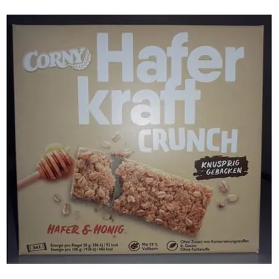 Corny Haferkraft Crunch Honey cereal bar