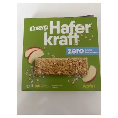 Corny Haferkraft Zero Apfel cereal bar