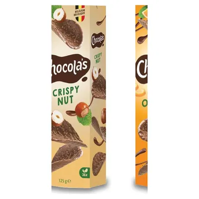 Chocola's Hazelnut fine milk chocolate curls, 125 g