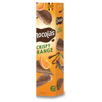 Chocola's Orange fine milk chocolate curls, 125 g