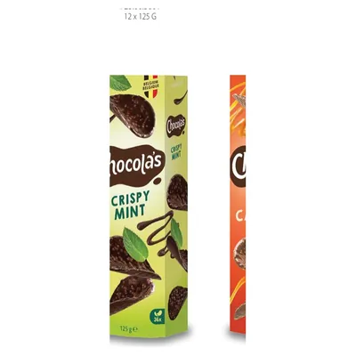 Chocola's Mint fine dark chocolate curls, 125 g