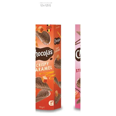 Chocola's Caramel fine milk chocolate curls, 125 g