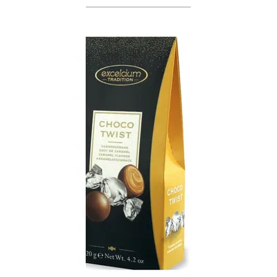 Choco Twist caramel chocolates, 120 g