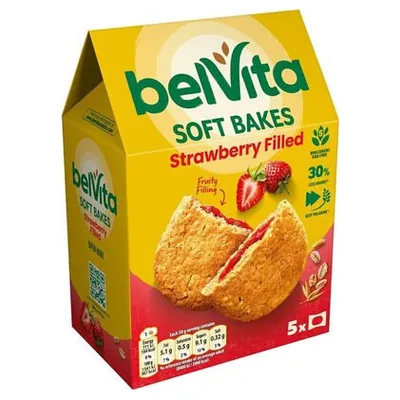 Belvita soft filled berry biscuits, 250 g