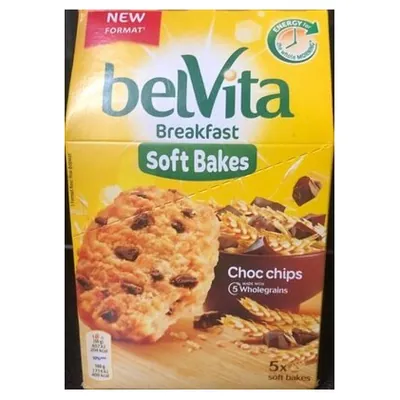 Belvita soft chocolate chip biscuits, 250 g