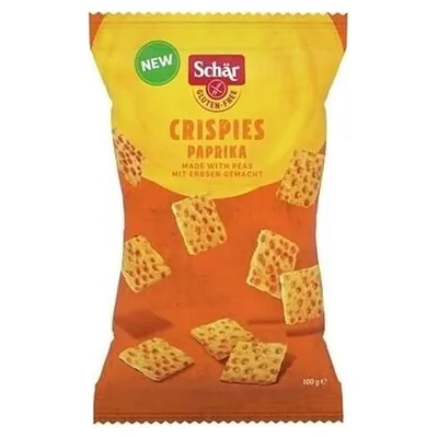Schär Crispies paprika gluten-free chips, 100 g